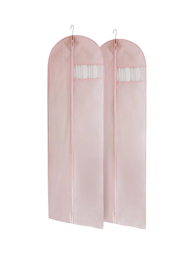 MARMINS Suit Bag for Storage and Travel, (Set of 2 (23.3" x 50") Pink) - Image 1